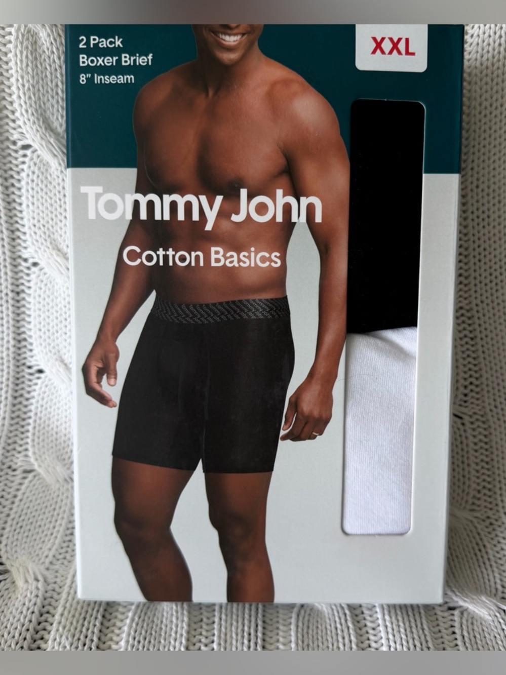 Tommy John Mens Boxer Briefs XXL NEW 2 Pairs Cotton Basics Men Underwear